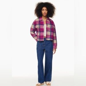 NWT Wilfred Free the Ganna Cropped Shirt Jacket